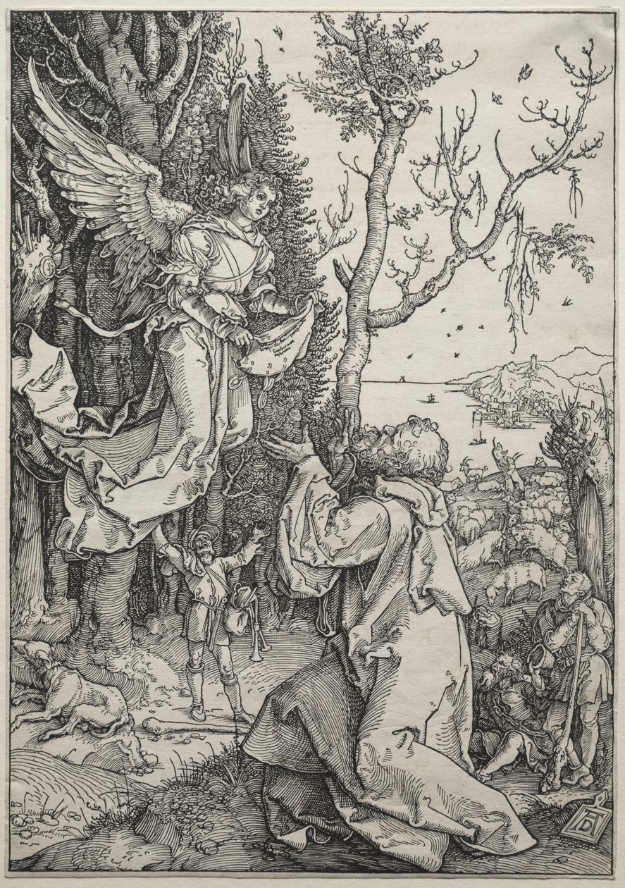 Život Panny: Joachim a anděl od Albrecht Dürer