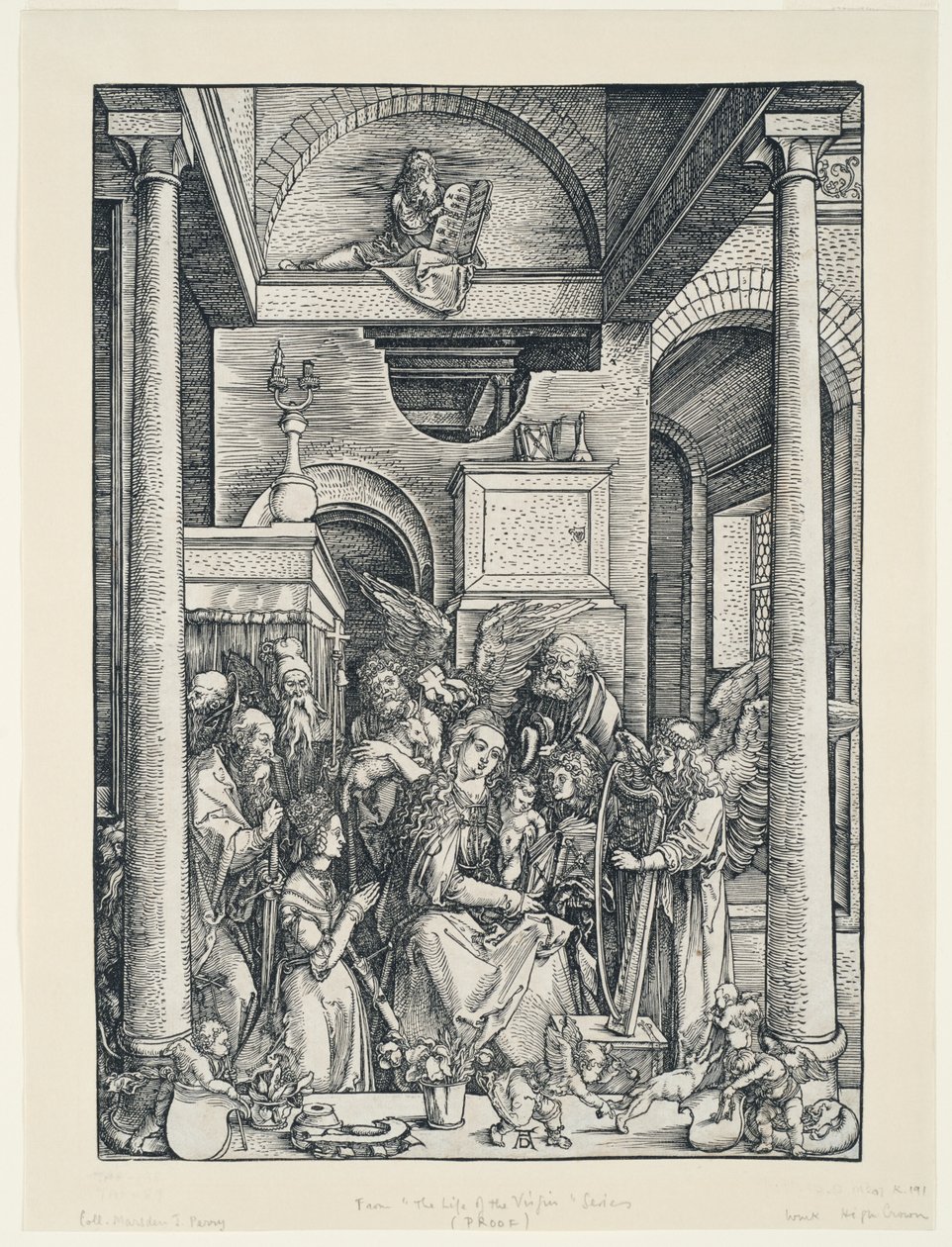 Život Panny Marie: Oslavení Panny Marie od Albrecht Dürer