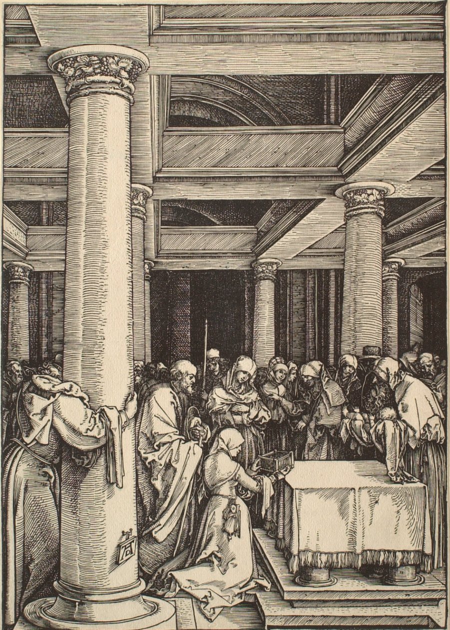 Život Panny Marie: Uvedení do chrámu od Albrecht Dürer