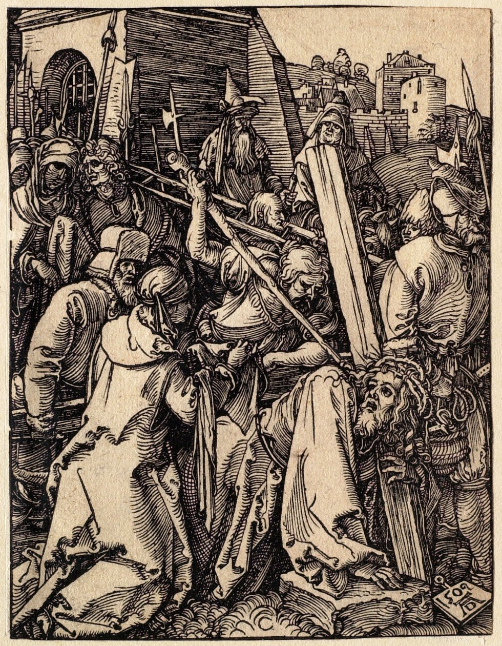 Malé pašije: Kristus nesoucí kříž od Albrecht Dürer