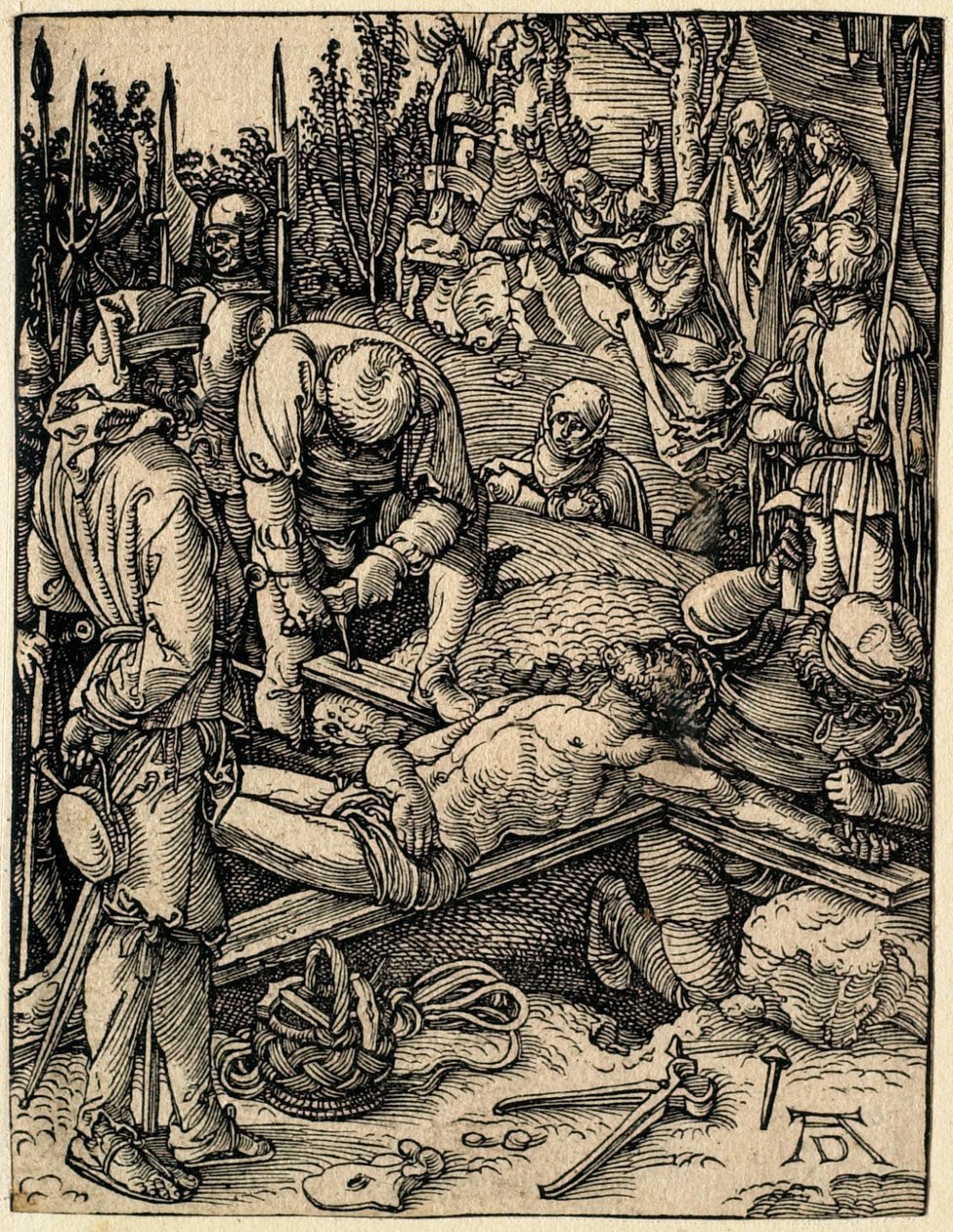 Malé pašije: Kristus přibitý na kříž od Albrecht Dürer