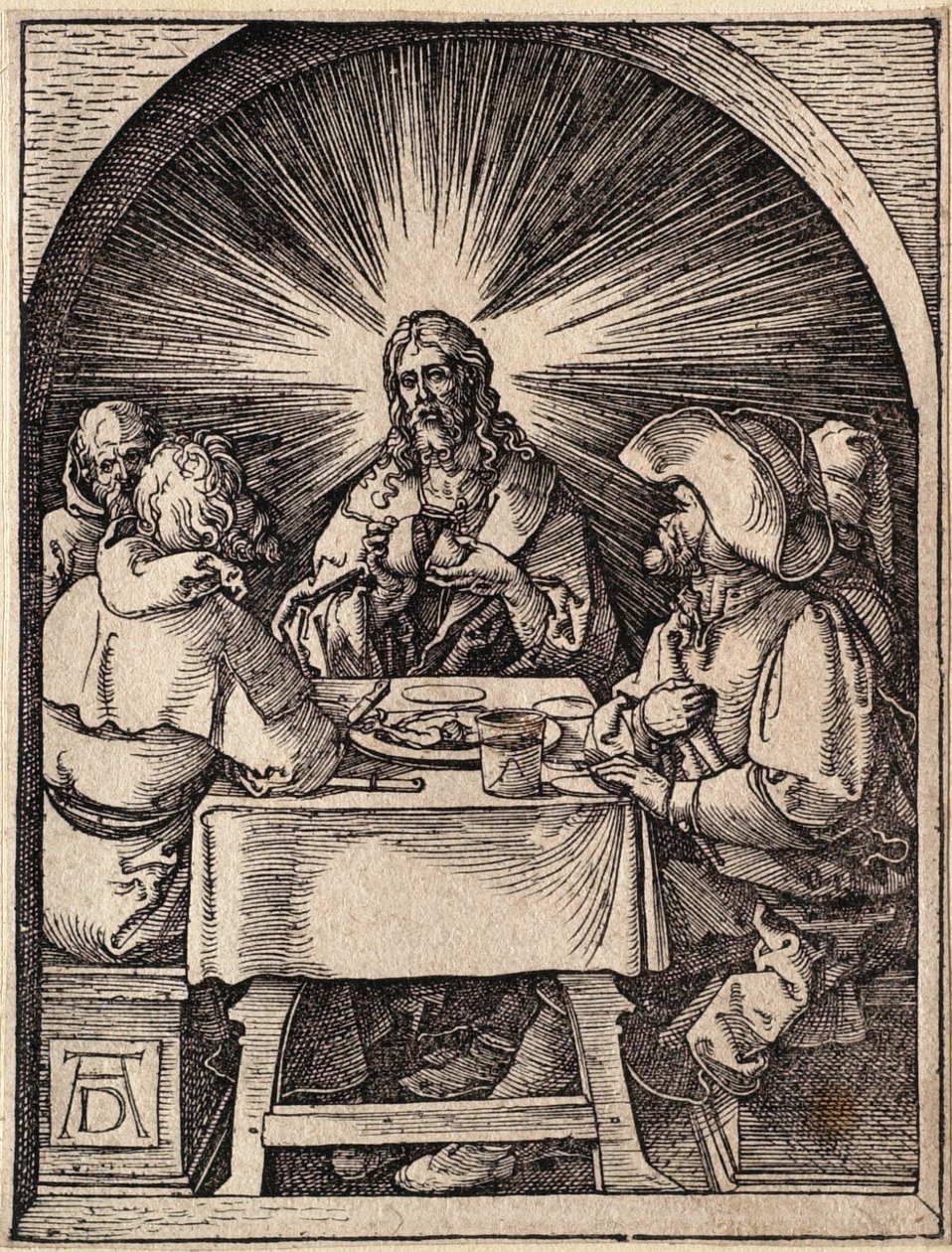 Malé pašije: Kristus v Emauzích od Albrecht Dürer