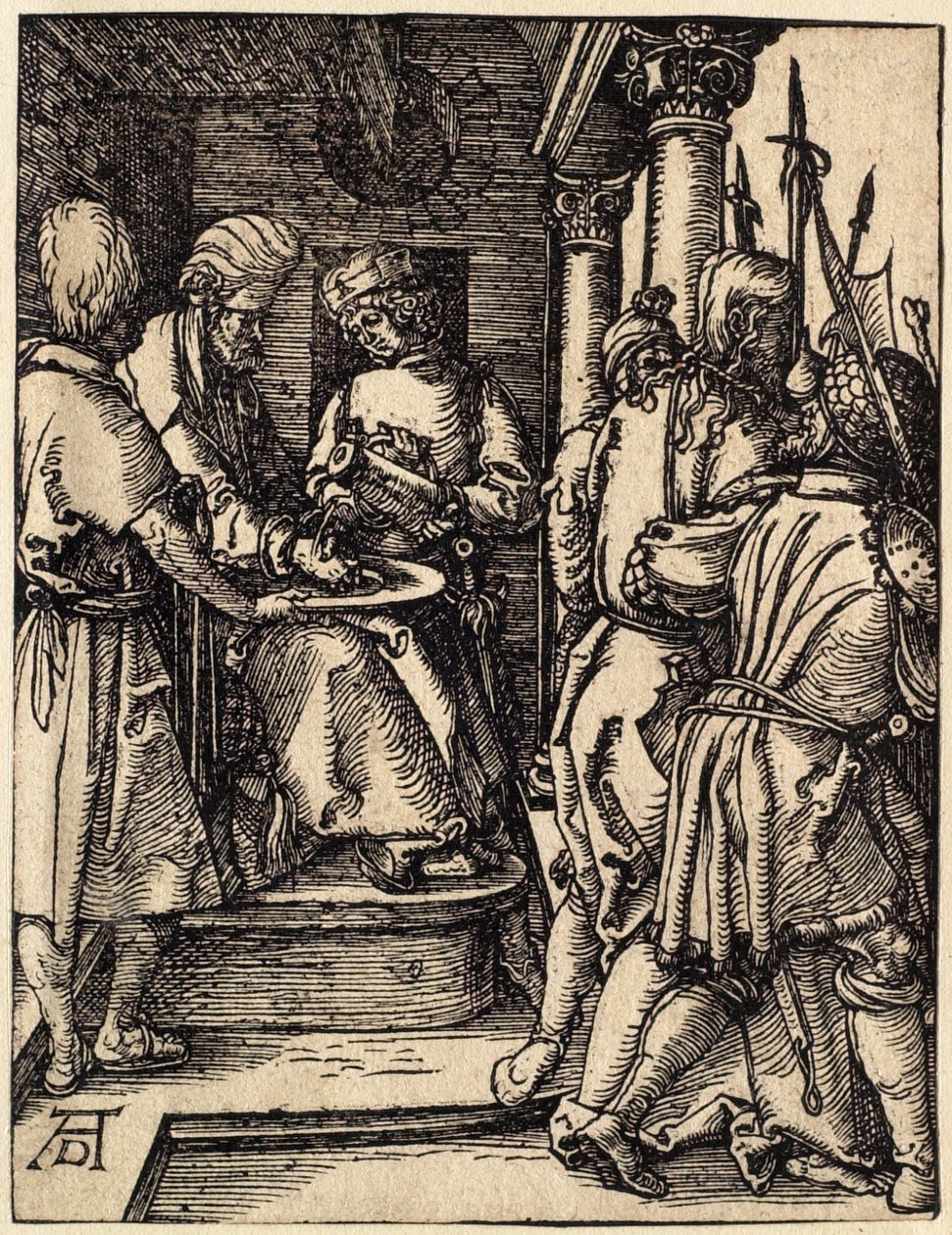 Malé pašije: Pilát si myje ruce od Albrecht Dürer