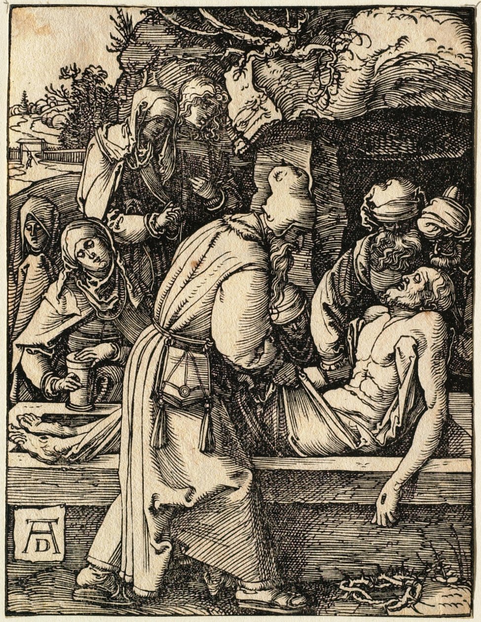 Malé pašije: Snímání z kříže od Albrecht Dürer