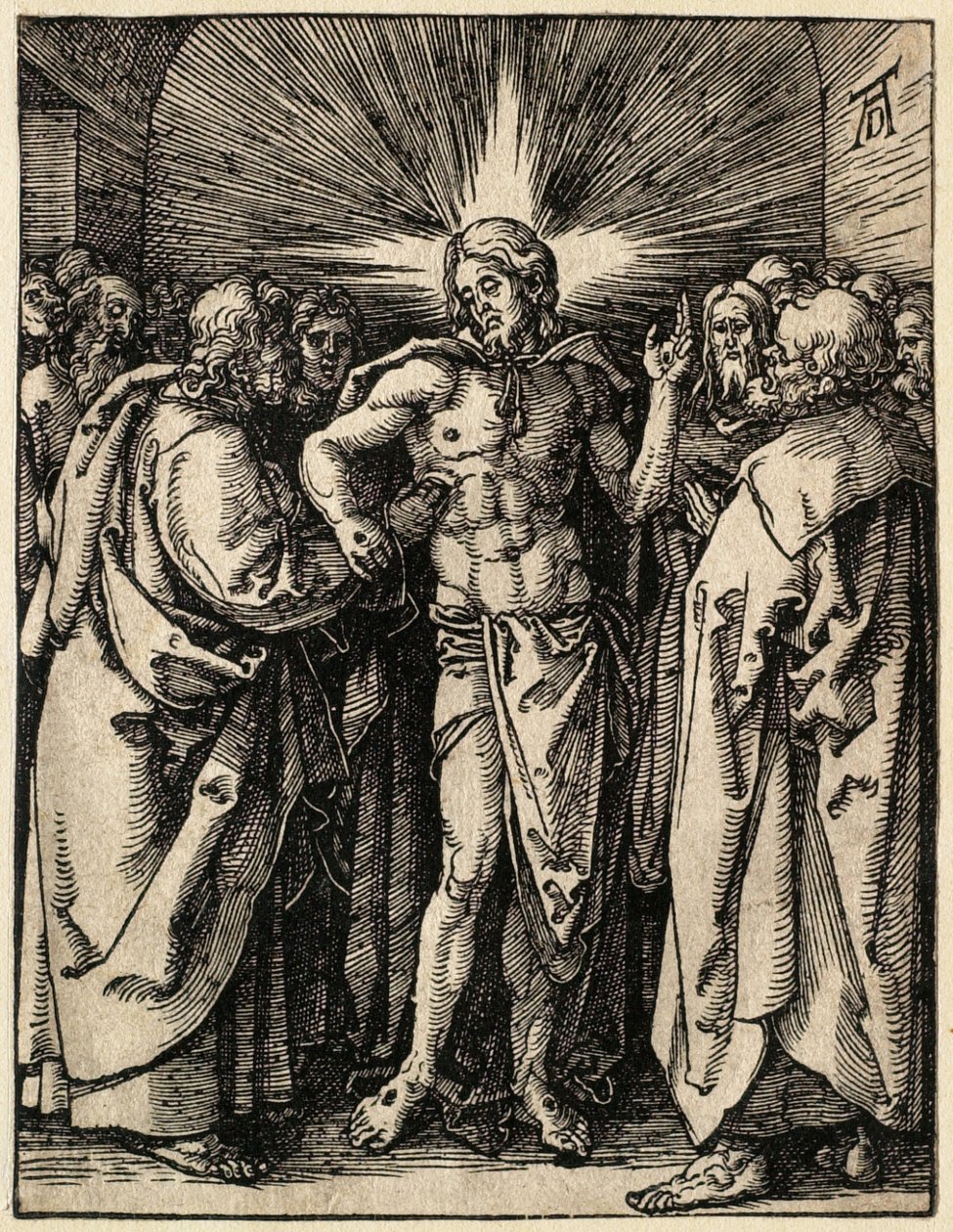 Malé pašije: Nevěřící Tomáš od Albrecht Dürer
