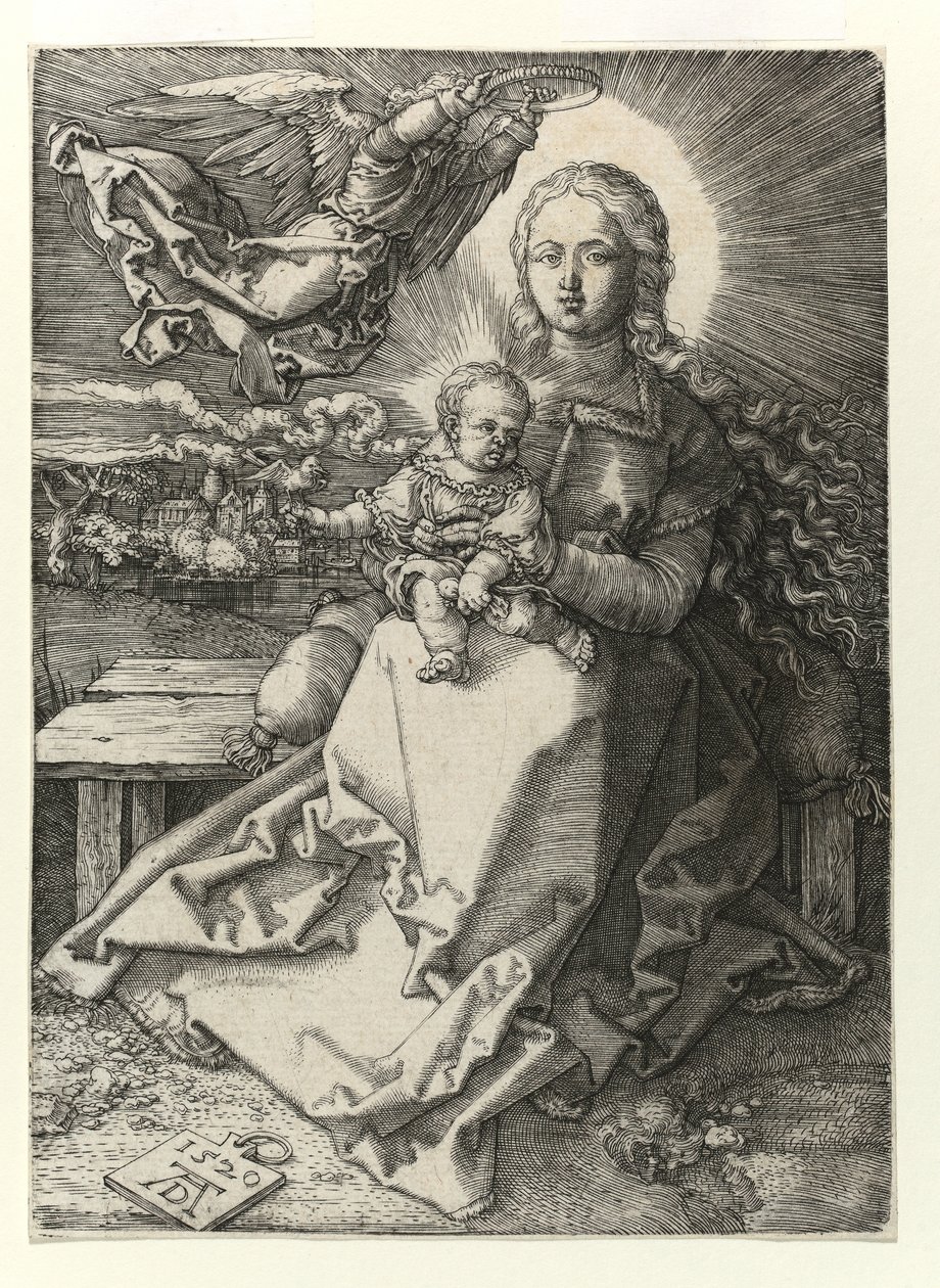 Madona korunovaná andělem, 1520 od Albrecht Dürer
