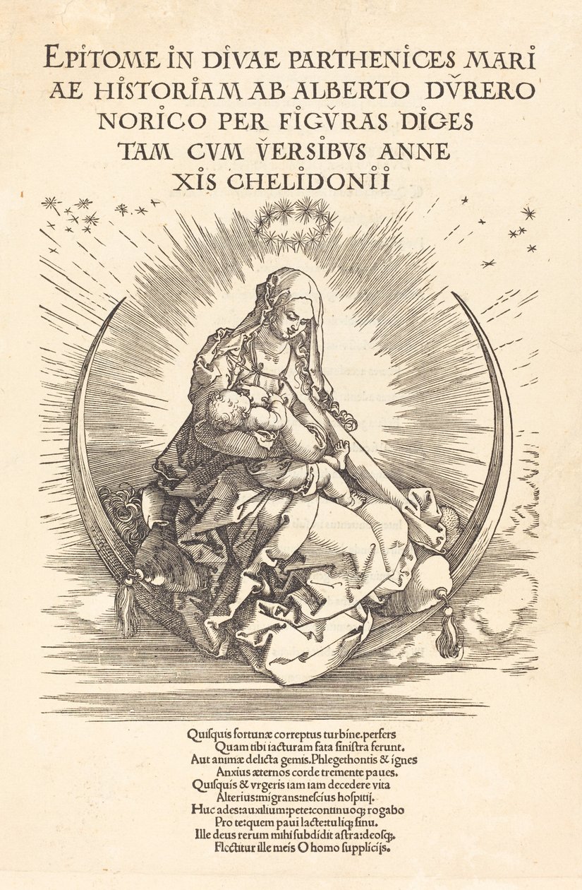 Madona na půlměsíci, 15101511. od Albrecht Dürer