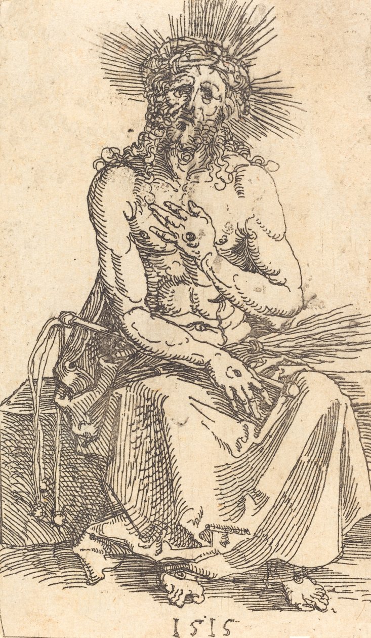 Sedící Muž bolesti, 1515. od Albrecht Dürer