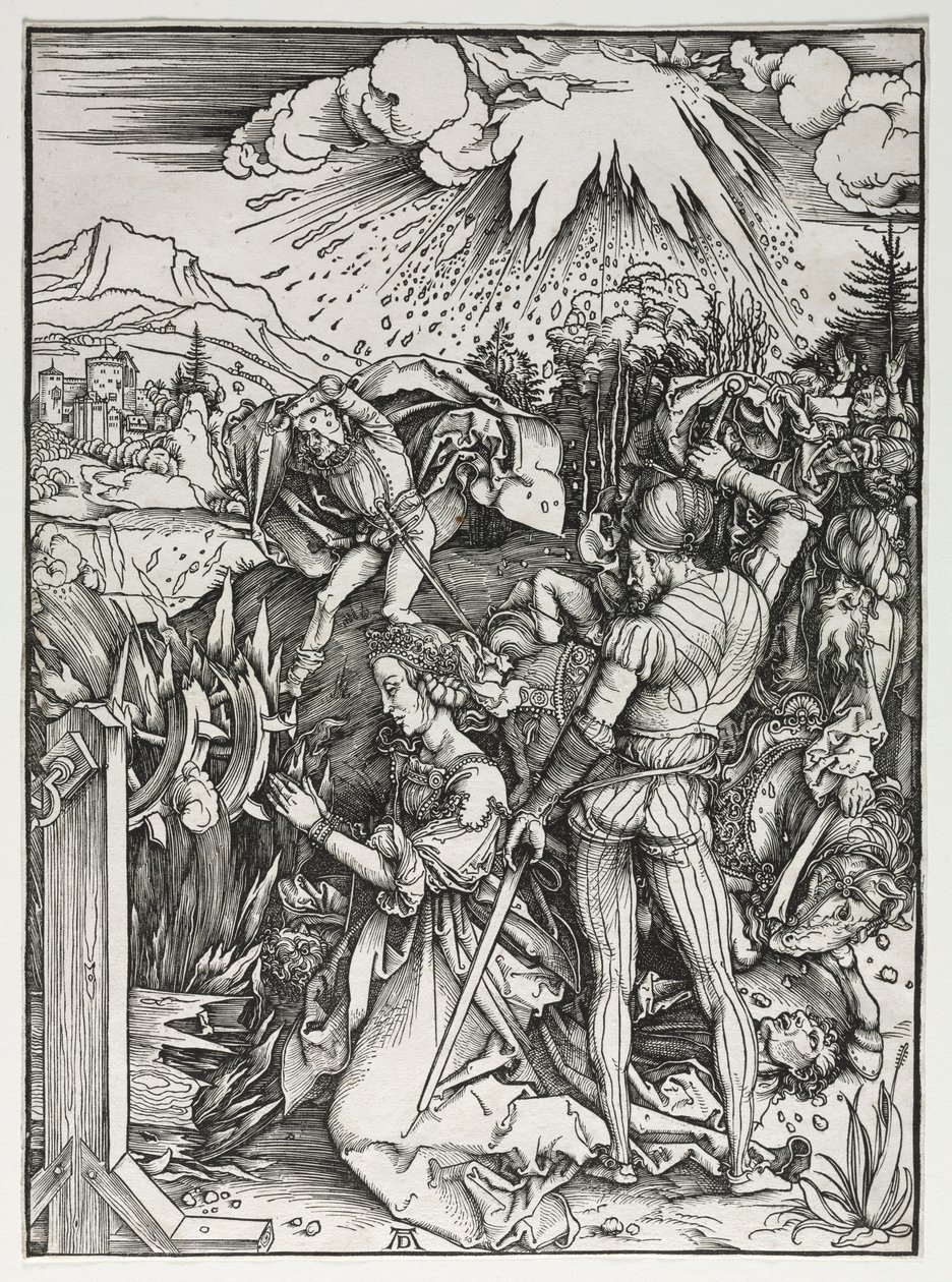 Umučení svaté Kateřiny Alexandrijské od Albrecht Dürer