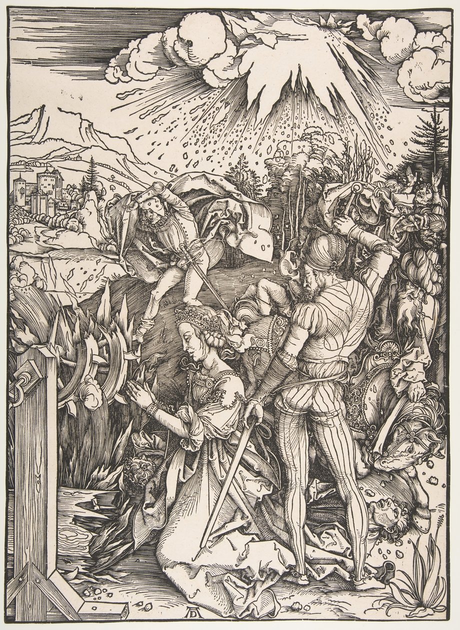 Umučení svaté Kateřiny.n.d. od Albrecht Dürer