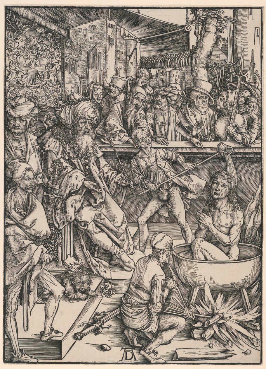 Umučení svatého Jana, z Apokalypsy od Albrecht Dürer