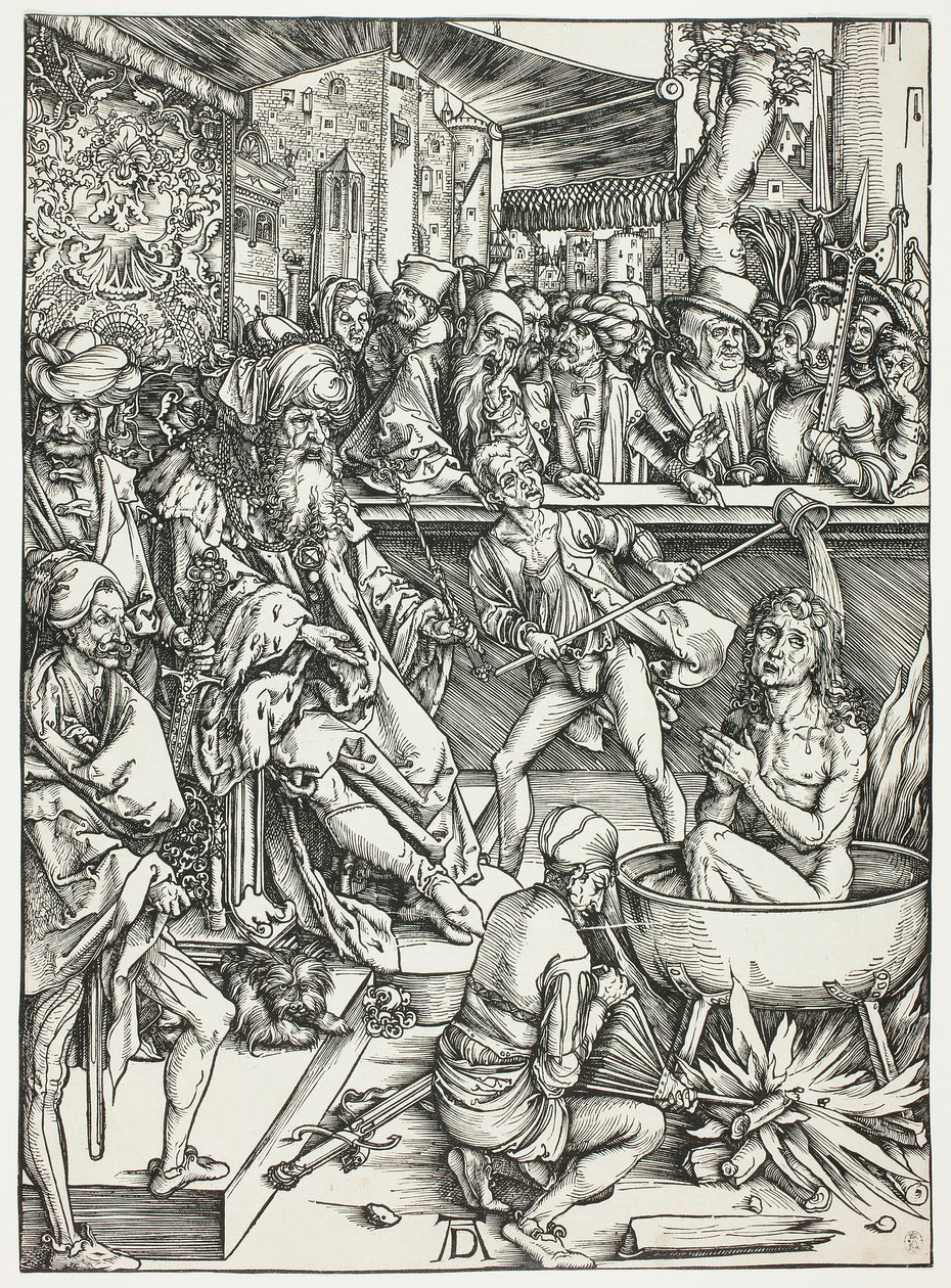 Umučení svatého Jana, z Apokalypsy od Albrecht Dürer