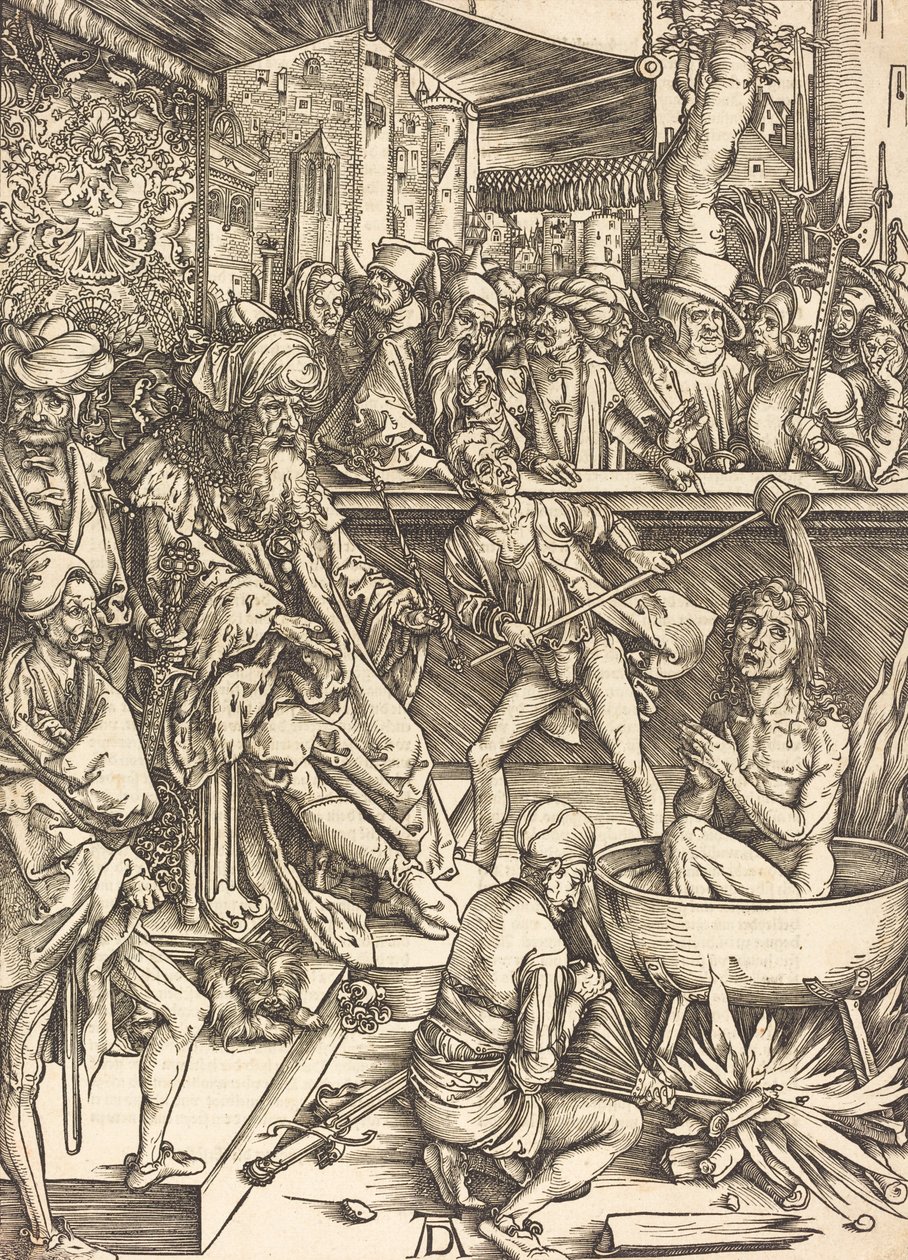 Umučení svatého Jana, pravděpodobně c. 14961498. od Albrecht Dürer