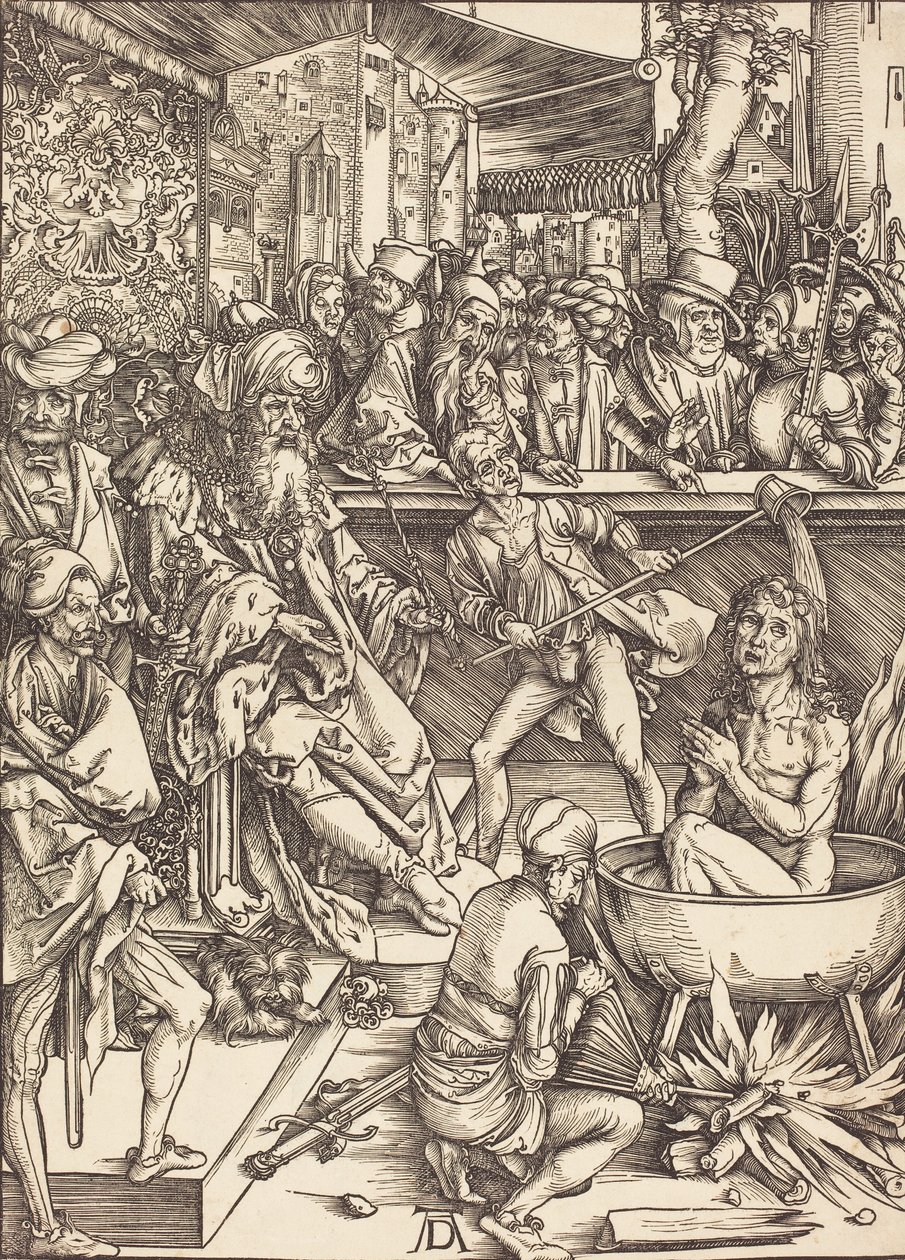 Umučení svatého Jana, pravděpodobně c. 14961498. od Albrecht Dürer