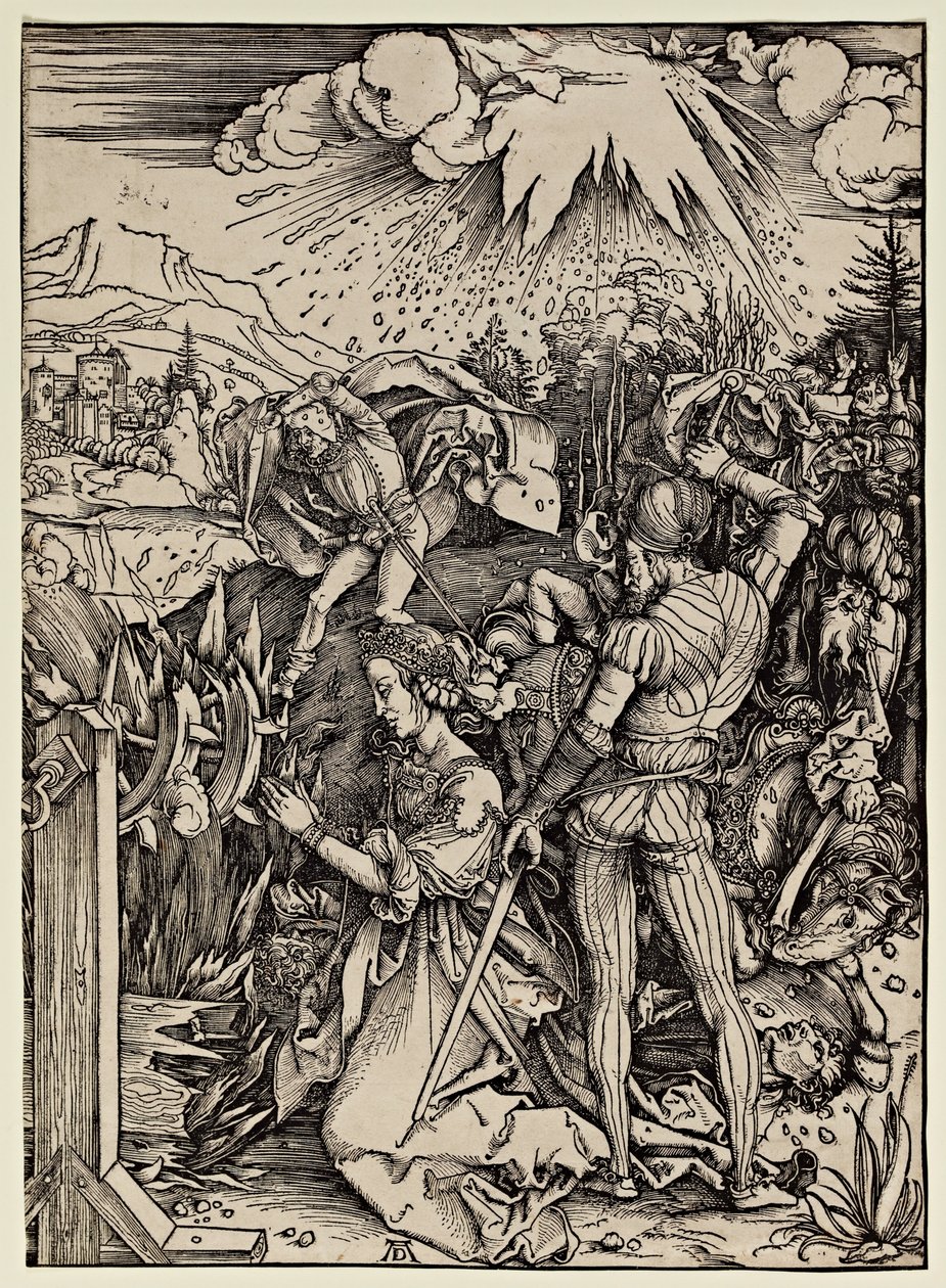 Umučení svaté Kateřiny Alexandrijské od Albrecht Dürer