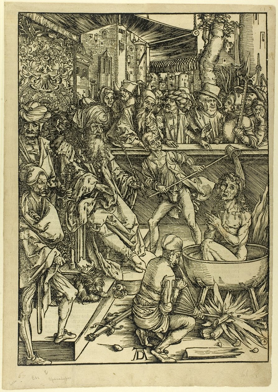 Umučení svatého Jana, z Apokalypsy od Albrecht Dürer