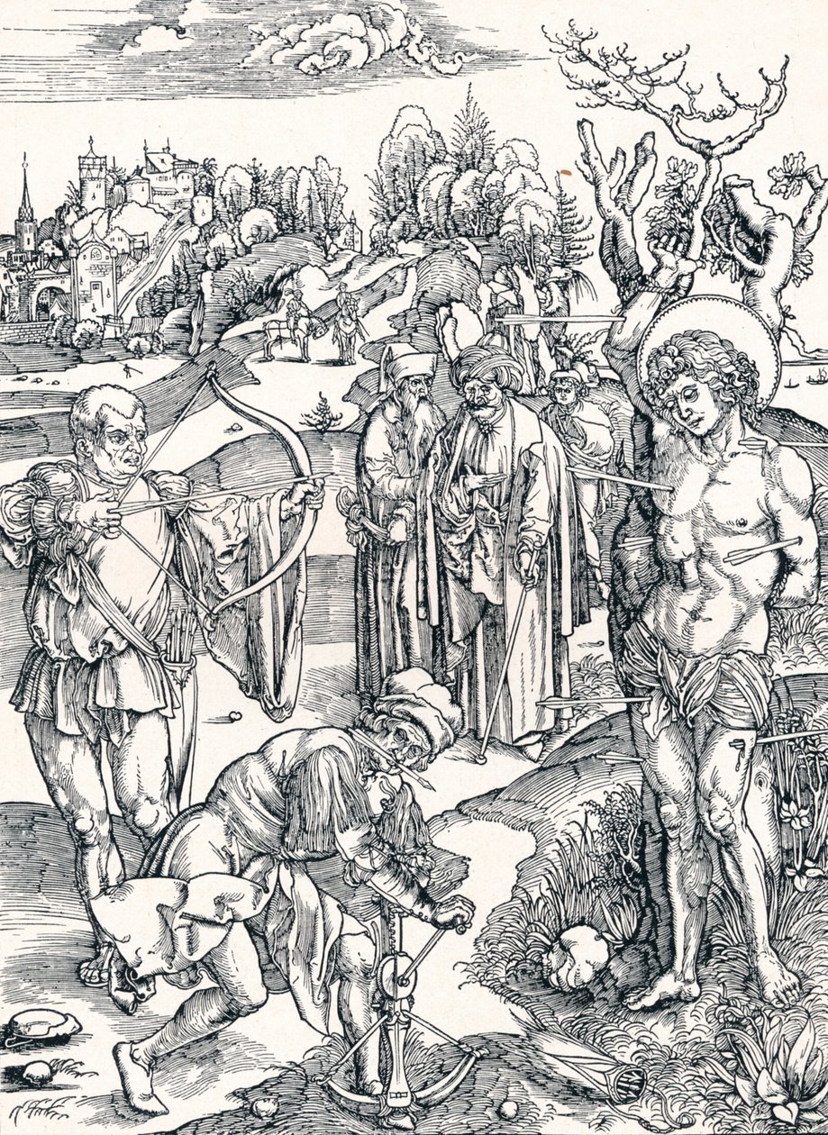 Umučení svatého Šebestiána, c1495 1906 od Albrecht Dürer