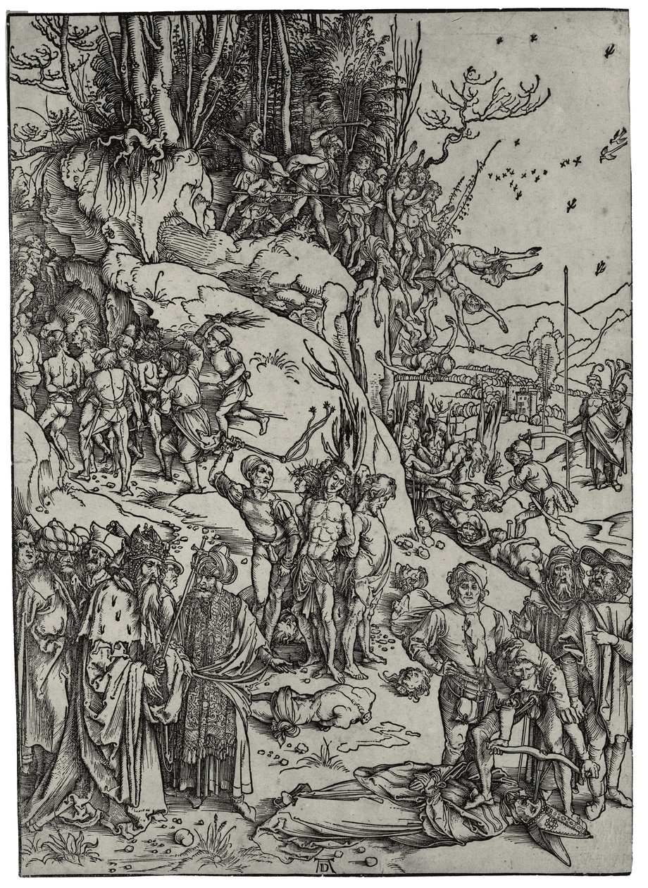 Umučení deseti tisíc, 1497 od Albrecht Dürer
