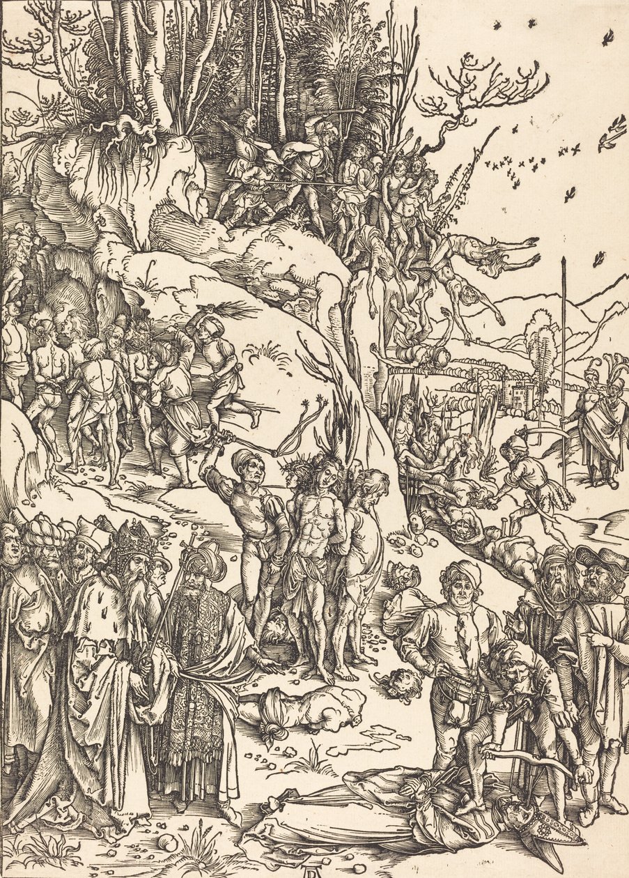 Mučednictví deseti tisíc, c. 14961497. od Albrecht Dürer