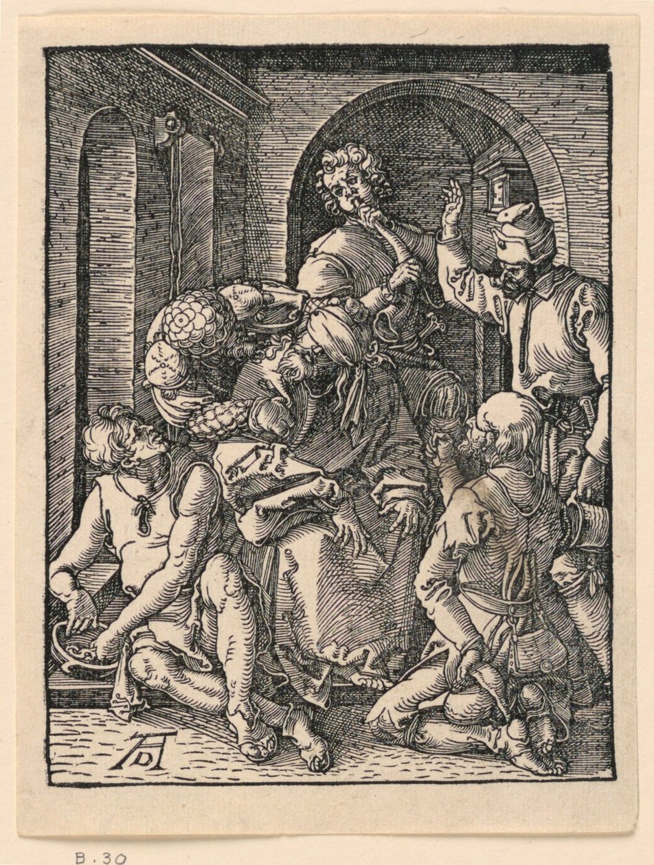 Posmívat se Kristu, ze série Malé vášně od Albrecht Dürer
