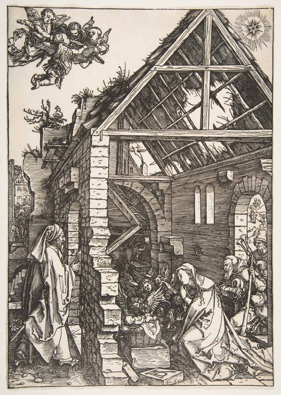 Narození Páně, ze života Panny Marie, 1502-3. od Albrecht Dürer