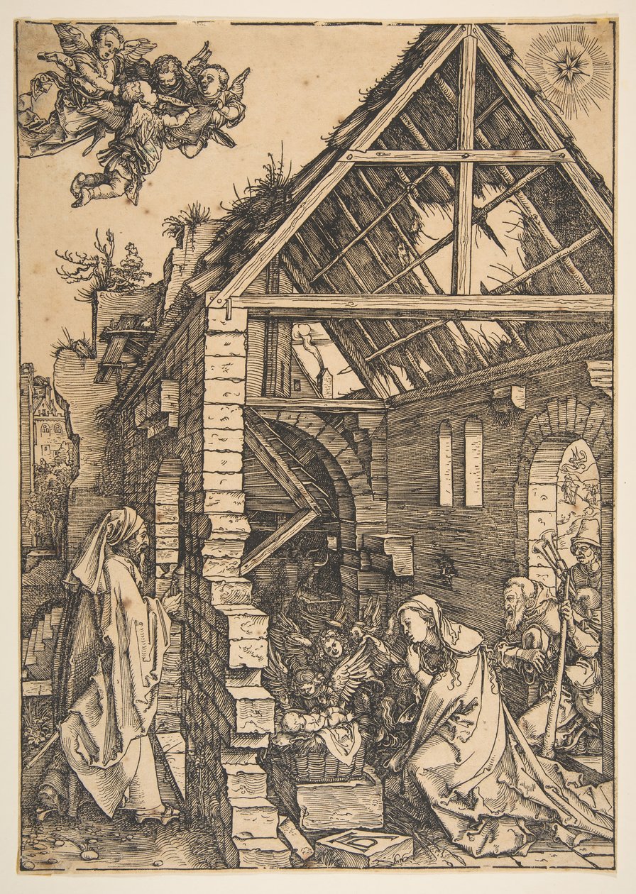 Narození Páně, ze života Panny Marie, 1502-3. od Albrecht Dürer