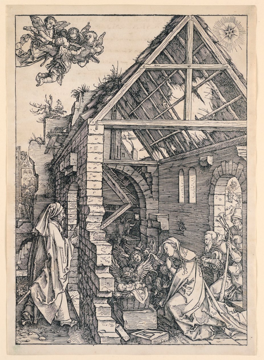 Narození Páně ze série Život Panny od Albrecht Dürer