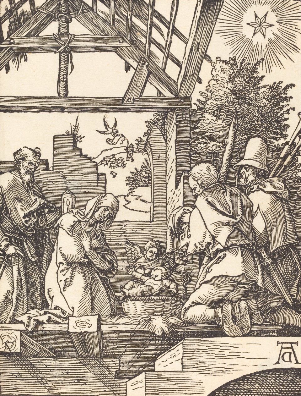 Narození Páně, pravděpodobně c. 15091510. od Albrecht Dürer