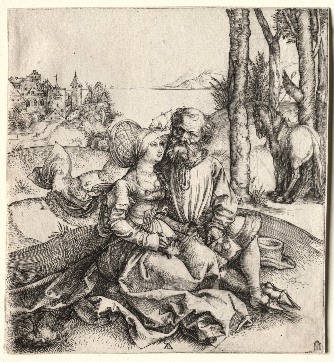 Nabídka lásky (nebo špatně roztříděný pár) od Albrecht Dürer