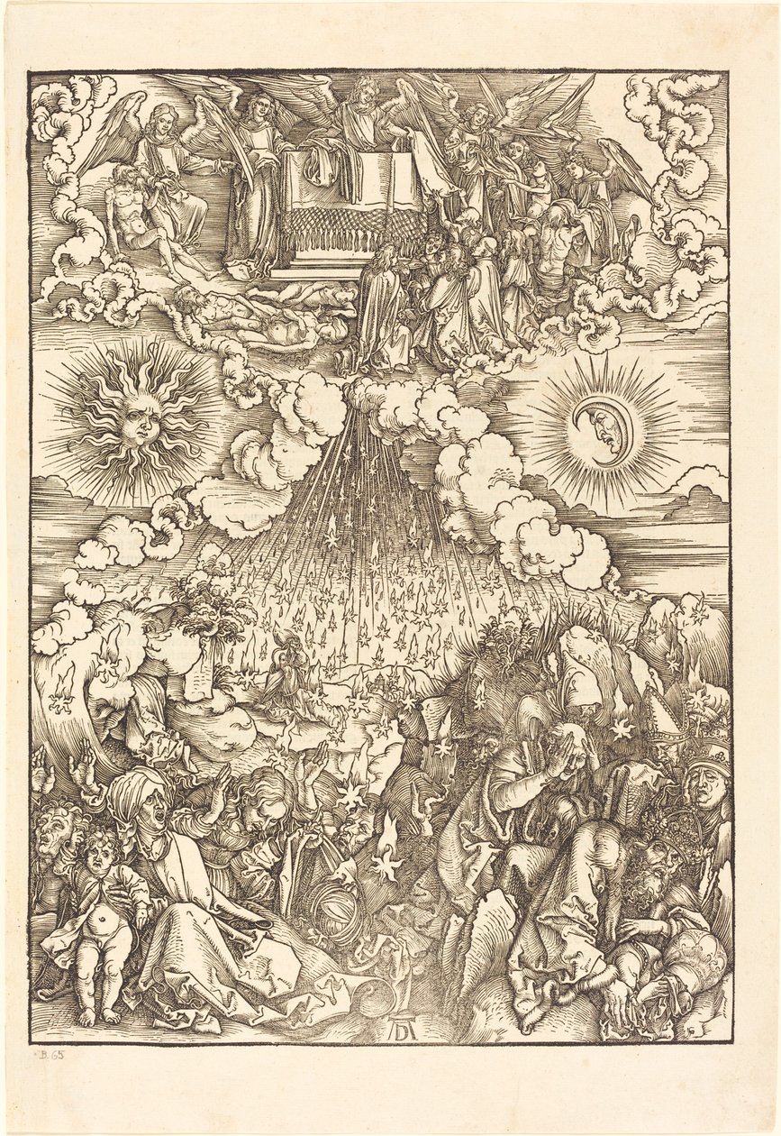 Otevření páté a šesté pečeti od Albrecht Dürer