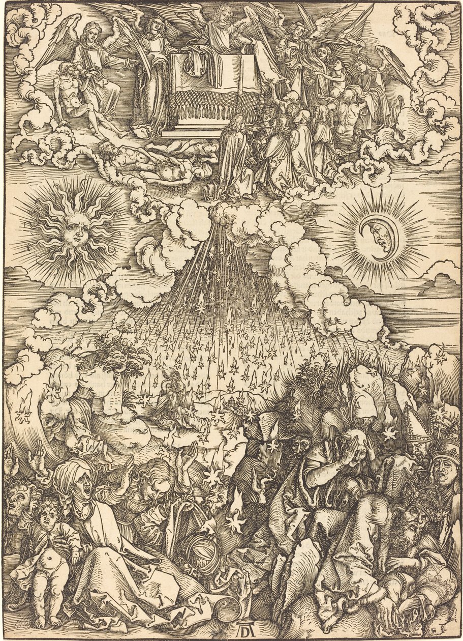 Otevření páté a šesté pečeti od Albrecht Dürer