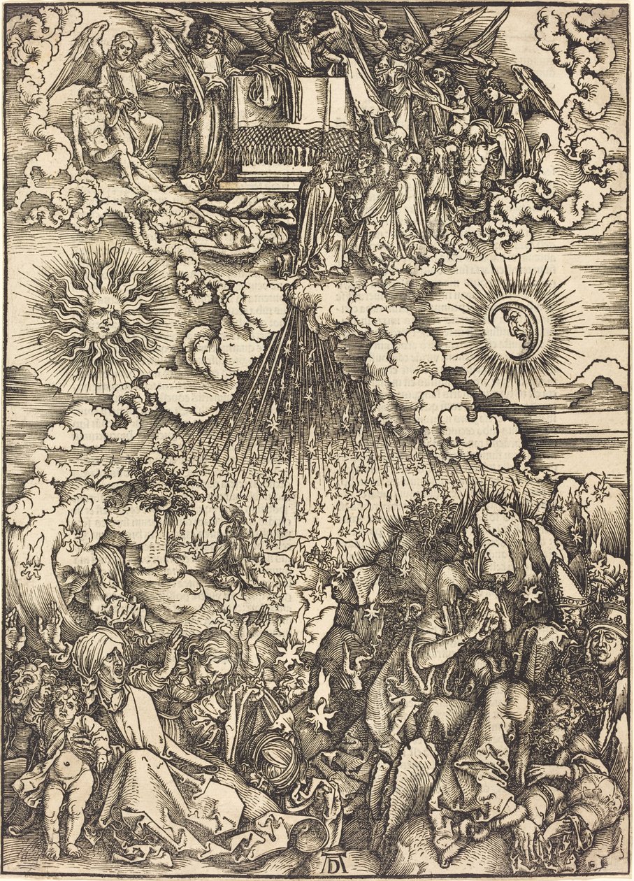 Otevření páté a šesté pečeti od Albrecht Dürer