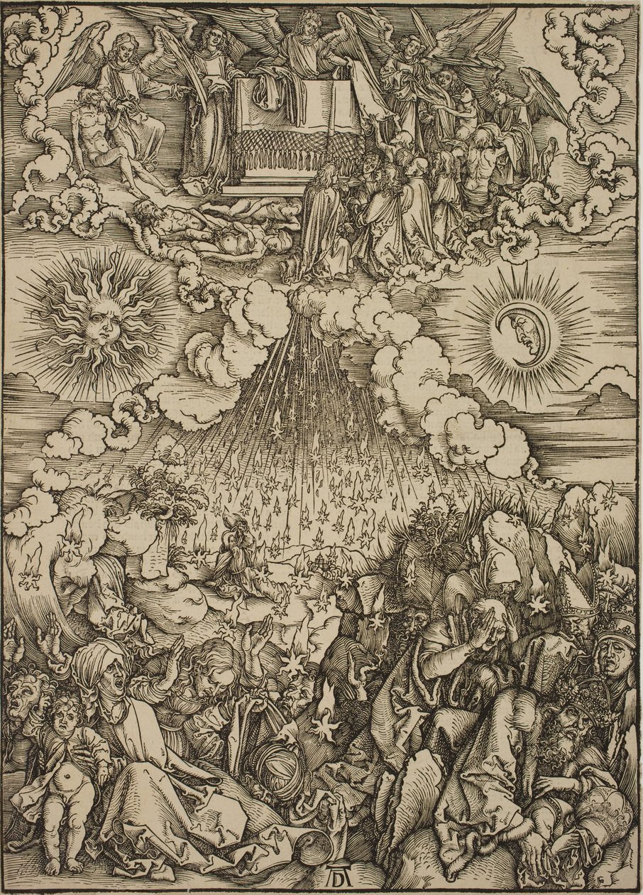 Otevření páté a šesté pečeti od Albrecht Dürer