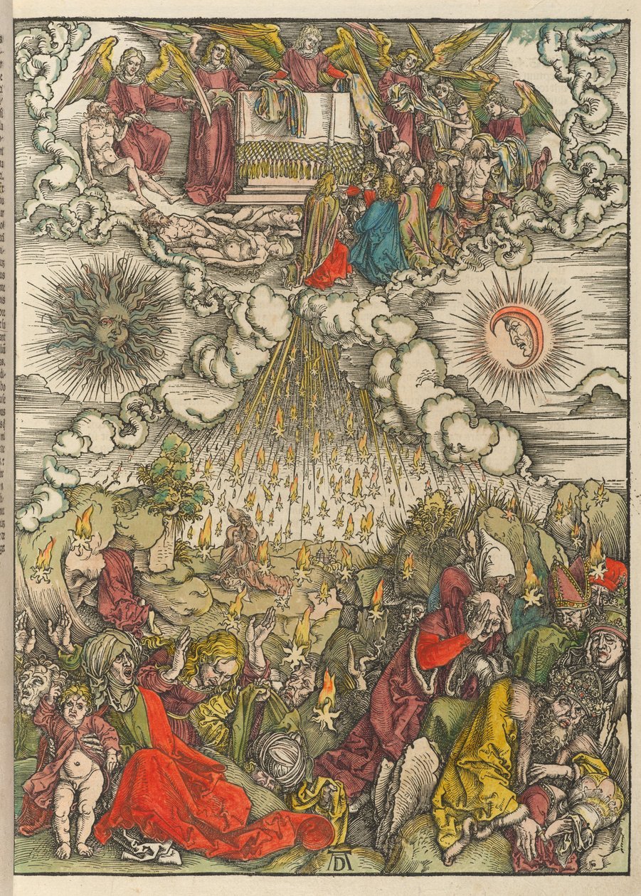 Otevření páté a šesté pečeti od Albrecht Dürer