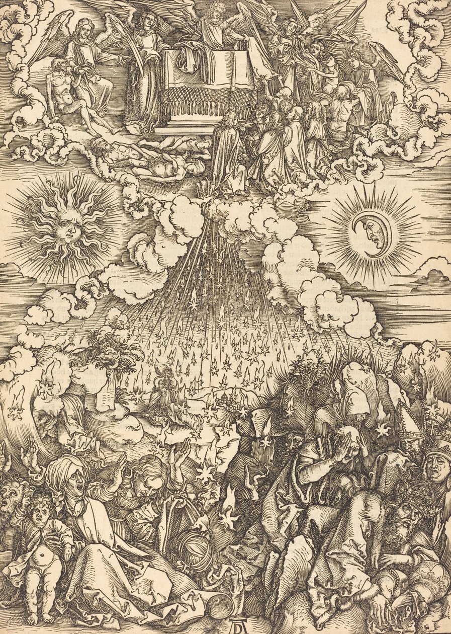 Otevření páté a šesté pečeti, pravděpodobně c. 14961498. od Albrecht Dürer