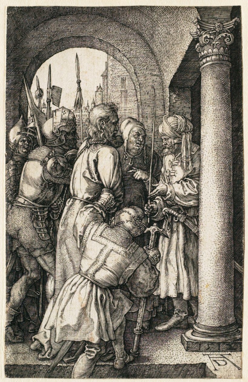 Umučení: Kristus před Pilátem od Albrecht Dürer