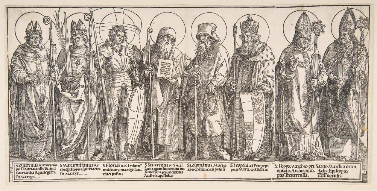 Svatí patroni Rakouska, 1515-17. od Albrecht Dürer