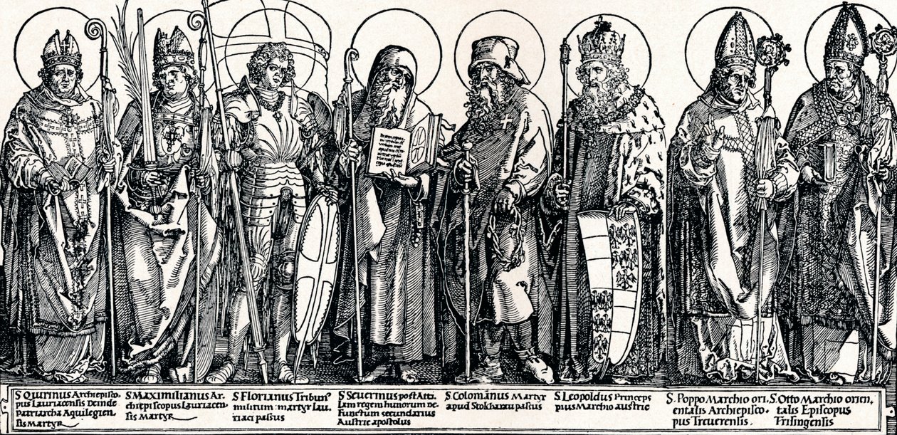 Svatí patroni Rakouska, 1515 1906 od Albrecht Dürer