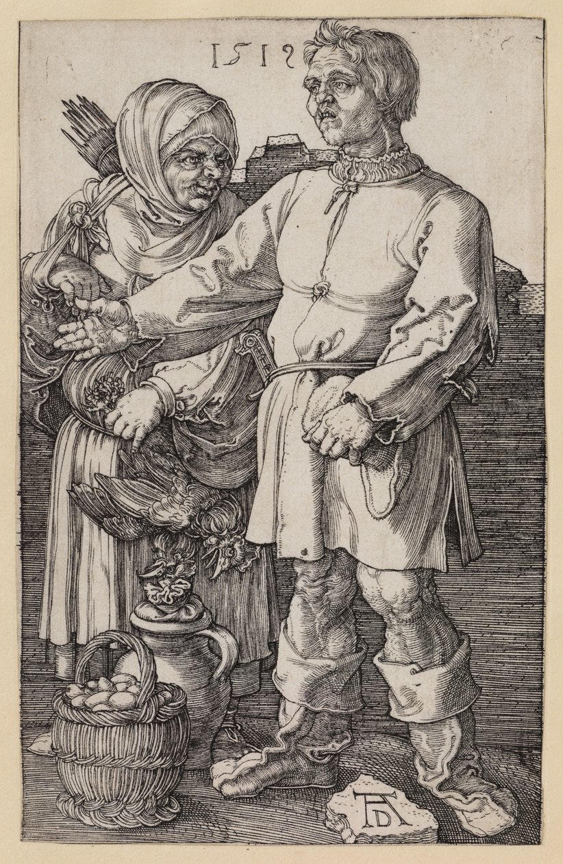 Selský pár na trhu od Albrecht Dürer