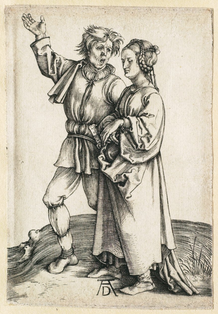 Sedlák a jeho žena od Albrecht Dürer