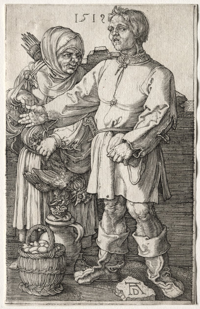 Rolníci na trhu od Albrecht Dürer