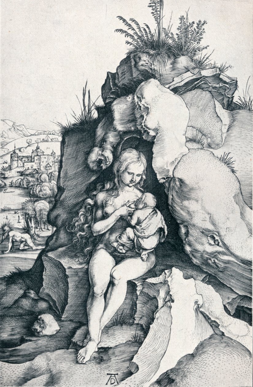 Pokání svatého Jana Zlatoústého, 1495 1906 od Albrecht Dürer