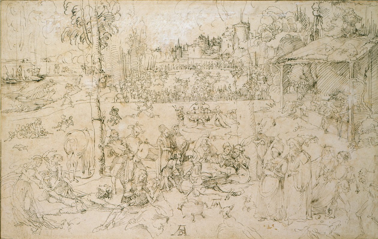 The Pleasures of the World, počátek 16. století od Albrecht Dürer