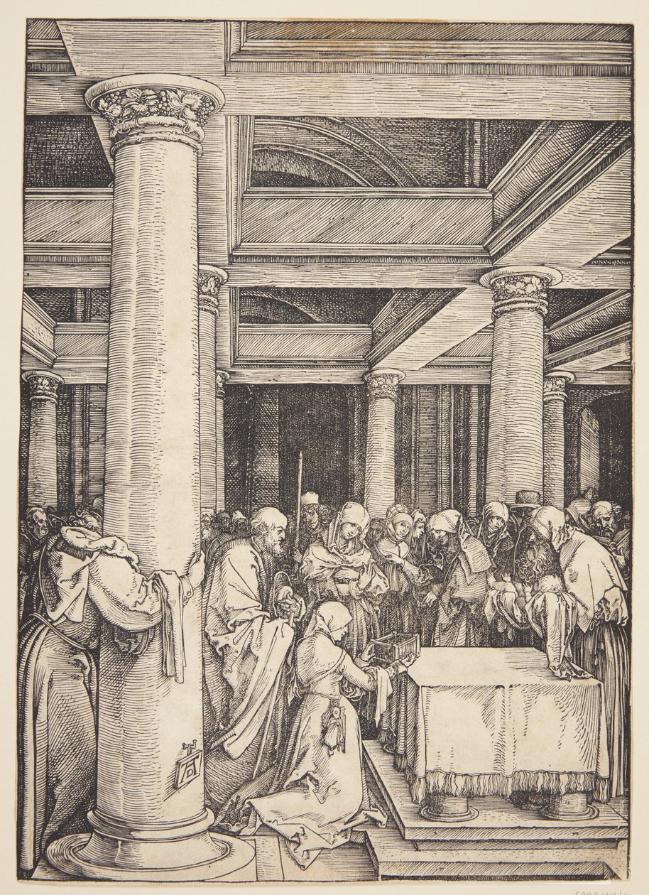 Prezentace v chrámu od Albrecht Dürer