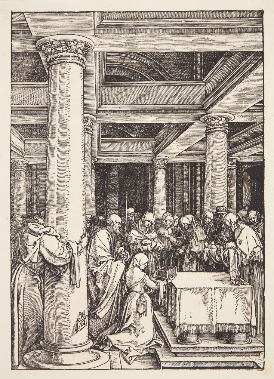 Prezentace v chrámu od Albrecht Dürer