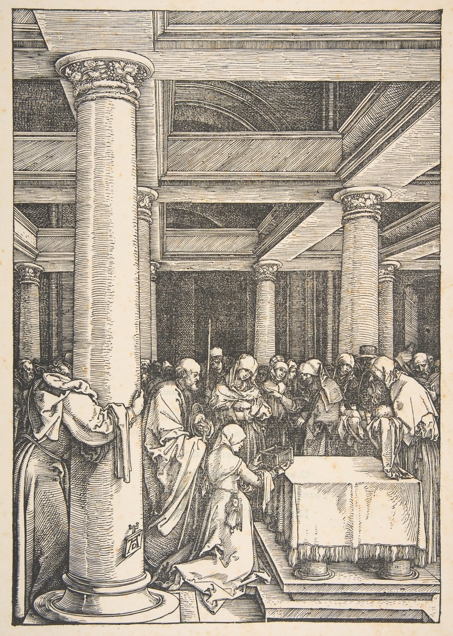 Prezentace v chrámu, od The Life of the Virgin, ca. 1505. od Albrecht Dürer