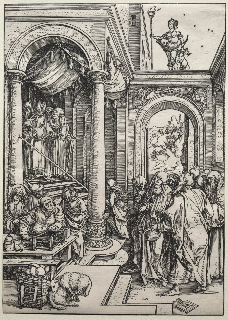 Uvedení Panny Marie do chrámu od Albrecht Dürer