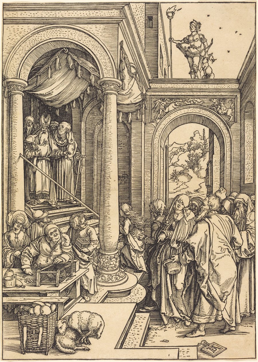 Uvedení Panny Marie do chrámu od Albrecht Dürer