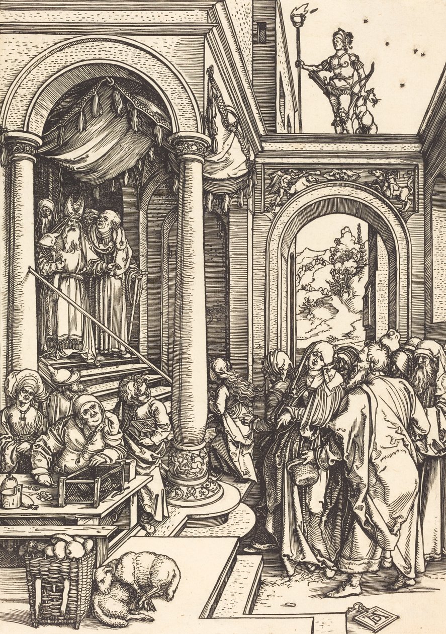 Uvedení Panny Marie do chrámu, c. 15021503. od Albrecht Dürer