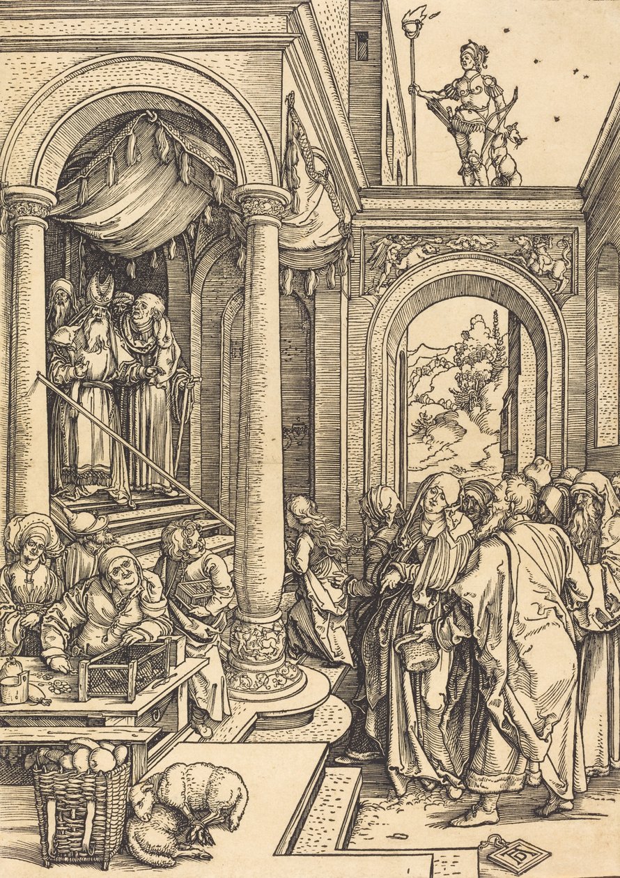Uvedení Panny Marie do chrámu, c. 15021503. od Albrecht Dürer